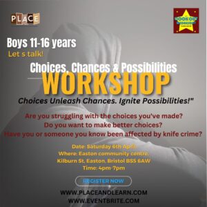 Choices, Chances & Possibilities Workshop (11-16yrs)